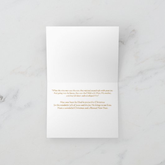 Krippe mit klugen Männern Weihnachten (Innenseite)