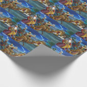 Krippe mit klugen Männern Weihnachtsfeiertag Geschenkpapier (Ecke)