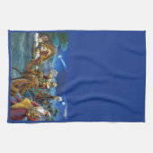 Krippe mit klugen Männern Weihnachtsfeiertag Geschirrtuch (Horizontal)