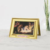 Krippe mit Mary Feiertagskarte (Vorderseite)