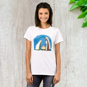 Krippe mit Mary Joseph und Baby Jesus T-Shirt