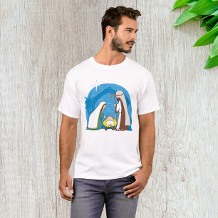 Krippe mit Mary Joseph und Baby Jesus T-Shirt