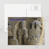 Krippe mit Mary und dem Kind Postkarte (Vorne/Hinten)