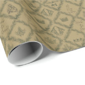 Krippe Modernes Wrapping Paper Geschenkpapier (Rolleneckpunkt)