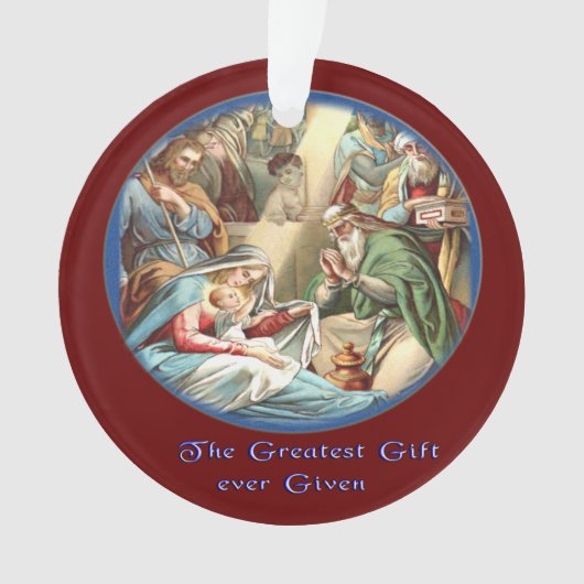 Krippe Ornament (Vorderseite)