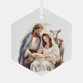 Krippe Ornament Aus Glas (Rückseite)