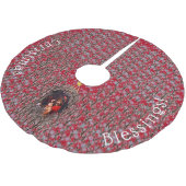 Krippe Polyester Weihnachtsbaumdecke (Schrägansicht)