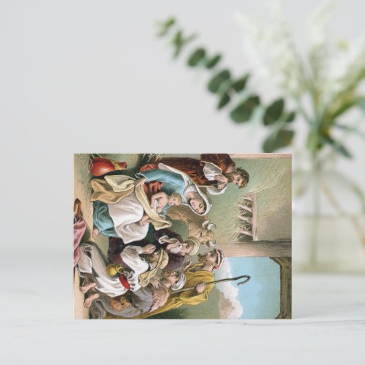 Krippe Postcard Postkarte (Stehend Vorderseite)