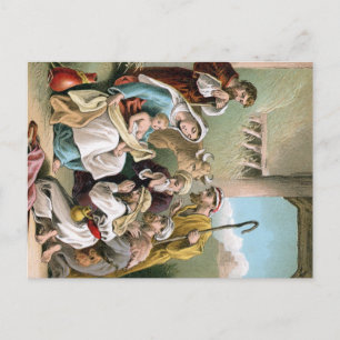 Krippe Postcard Postkarte