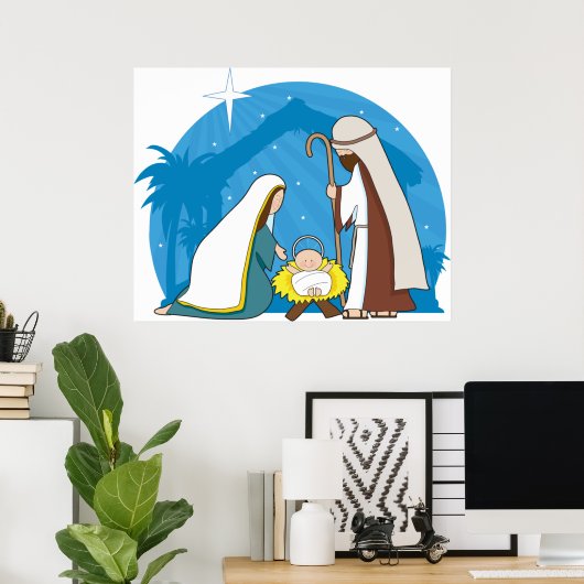 Krippe Poster (Heimbüro)