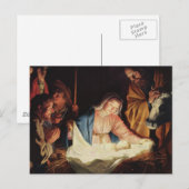 Krippe Postkarte (Vorne/Hinten)