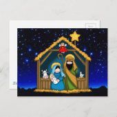 Krippe Postkarte (Vorne/Hinten)