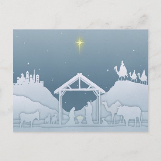 Krippe Postkarte (Vorderseite)