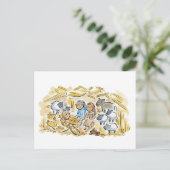 Krippe Postkarte (Stehend Vorderseite)