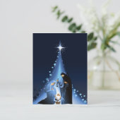 Krippe Postkarte (Stehend Vorderseite)