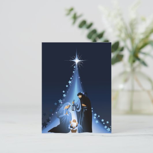 Krippe Postkarte (Stehend Vorderseite)