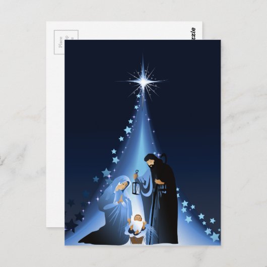 Krippe Postkarte (Vorne/Hinten)