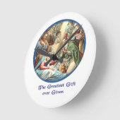 Krippe Runde Wanduhr (Winkel)