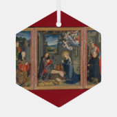 Krippe Schöne religiöse Jesus Weihnachten Ornament Aus Glas (Rückseite)
