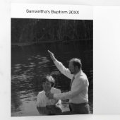 Krippe Schwarzes Kreuz Weihnachten Dreifach Gefaltete Urlaubskarte (Innen Erste Seite)