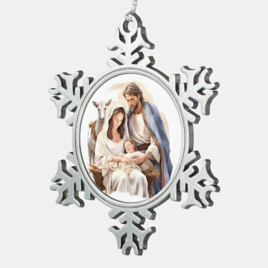 Krippe Snowflake Ornament (Rechts)