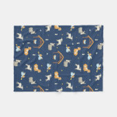 Krippe Soft Fleece Weihnachtsblanket (Vorderseite (Horizontal))