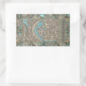 Krippe Szene Christ Kind Heilige Familie Engel Rechteckiger Aufkleber (Tasche)