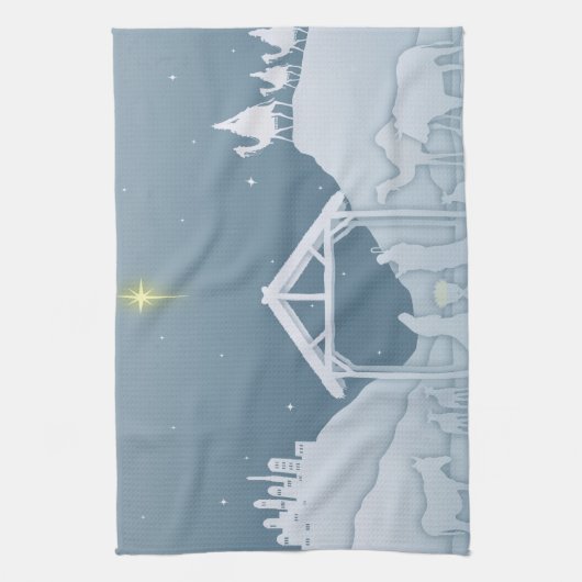 Krippe Szene Küchentuch (Vertikal)