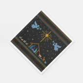 Krippe - Ugly Christmas Sweater Style Serviette (Ecke)