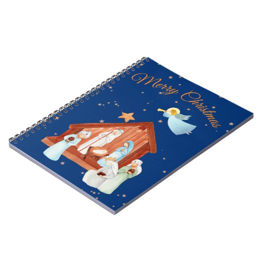 Krippe und Sterne Notizblock (Linke Seite)