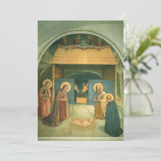 Krippe von Fra Angelico Einladung (Stehend Vorderseite)