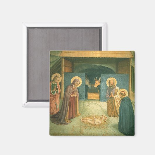 Krippe von Fra Angelico Magnet (Vorderseite/Rückseite)