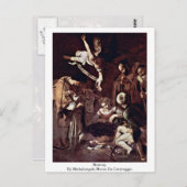 Krippe von Michelangelo Merisi Da Caravaggio Postkarte (Vorne/Hinten)