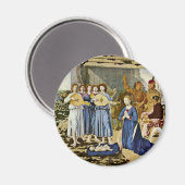 Krippe von Piero Della Francesca (beste Qualität) Magnet (Vorderseite/Rückseite)