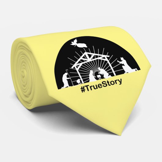 Krippe Wahre Geschichte Krawatte (Gerollt)