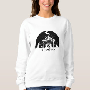 Krippe, wahre Story Sweatshirt