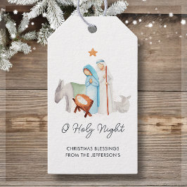 Krippe Weihnachten Geschenkanhänger