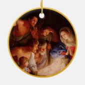 Krippe Weihnachten Keramik Ornament (Hinten)