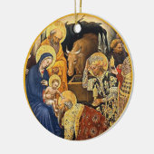 Krippe Weihnachten Keramik Ornament (Links)