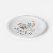 Krippe Weihnachten Pappteller (Schrägansicht)