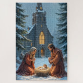 Krippe Weihnachten Puzzle (Vertikal)