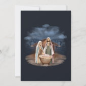 Krippe - Weihnachts-Einladungskarte Einladung (Rückseite)