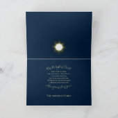 Krippe-Weihnachtskarte im Glass-Stil Feiertagskarte (Innenseite)