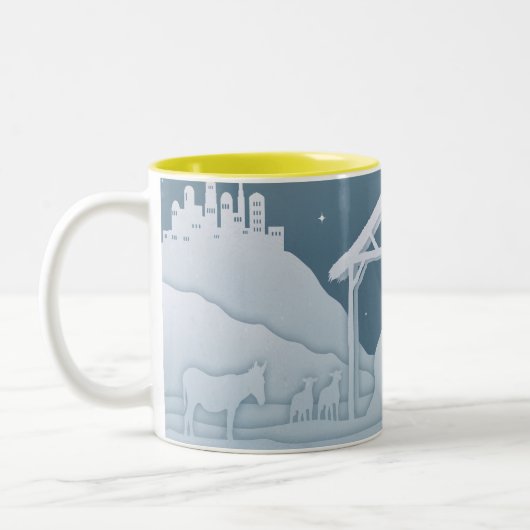 Krippe Zweifarbige Tasse (Links)