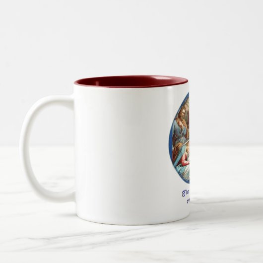 Krippe Zweifarbige Tasse (Links)