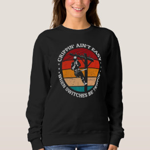 Krippeln ist nicht leicht, wenn Schalter elektrisc Sweatshirt