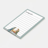 Krippen-Gebetsraum-Gebet Post-it Klebezettel (angewinkelt)