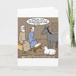 Krippen-GefahrenGeburt Christis-Szene Feiertagskarte