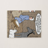 Krippen-GefahrenGeburt Christis-Szene Puzzle (Horizontal)