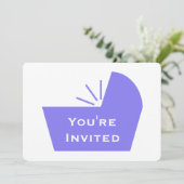 Krippen-Ikonen-Babyparty Einladung (Stehend Vorderseite)